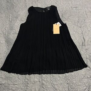 🖤 NWT Halogen Black Pleated Blouse — Size XXS 🖤